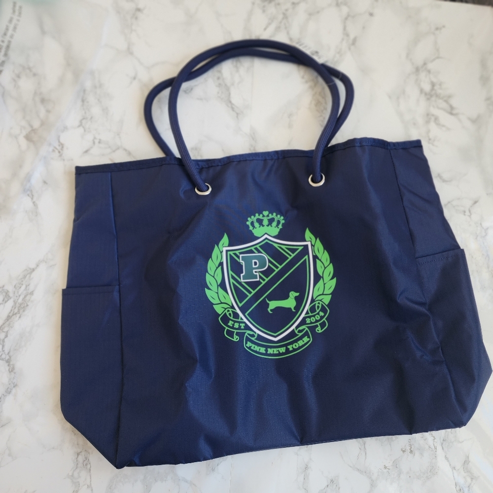 NWT Victoria's Secret Reversible Canvas Tote Bag
